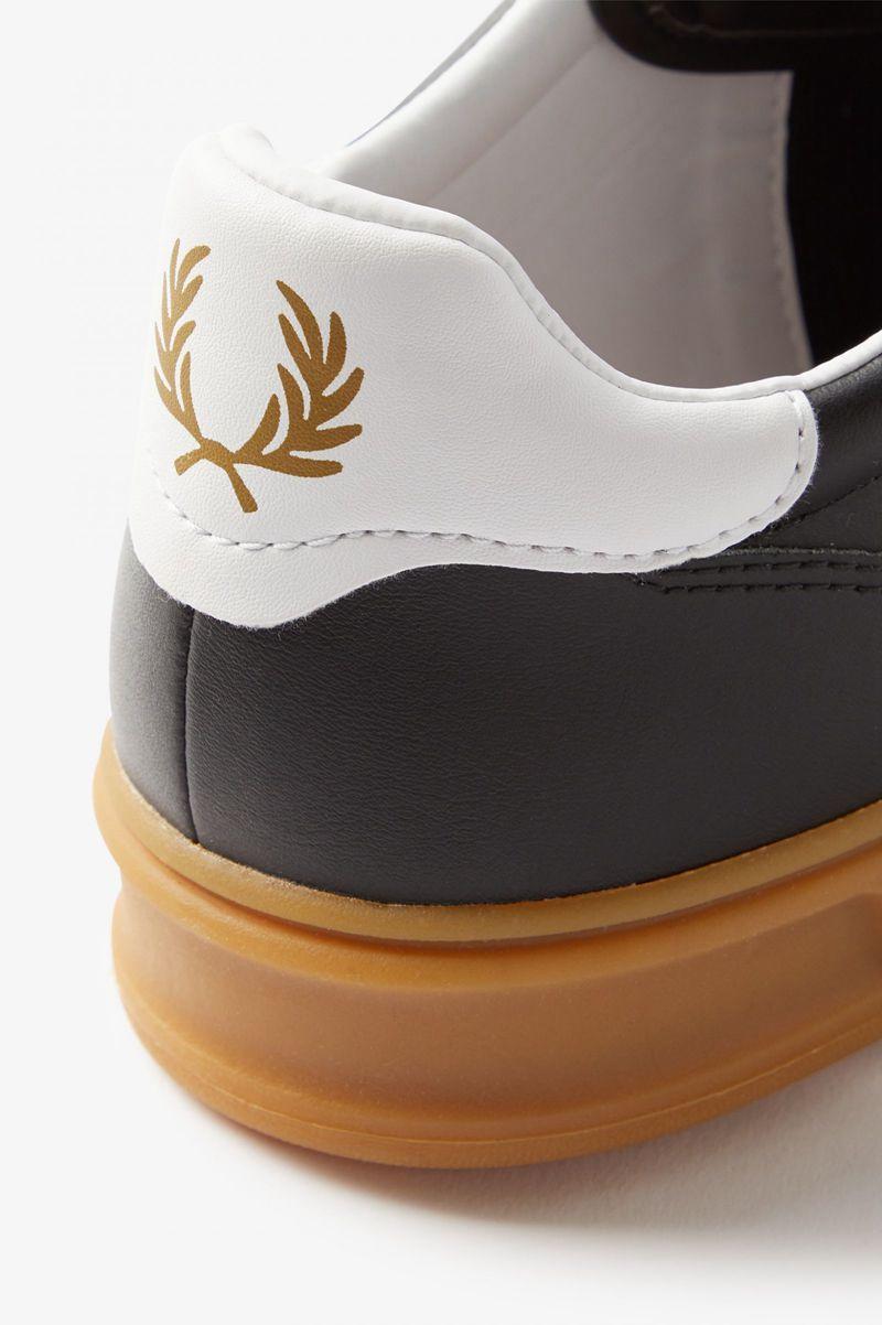 Black Fred Perry B400 Men's Shoes | PH 1091JPQJ